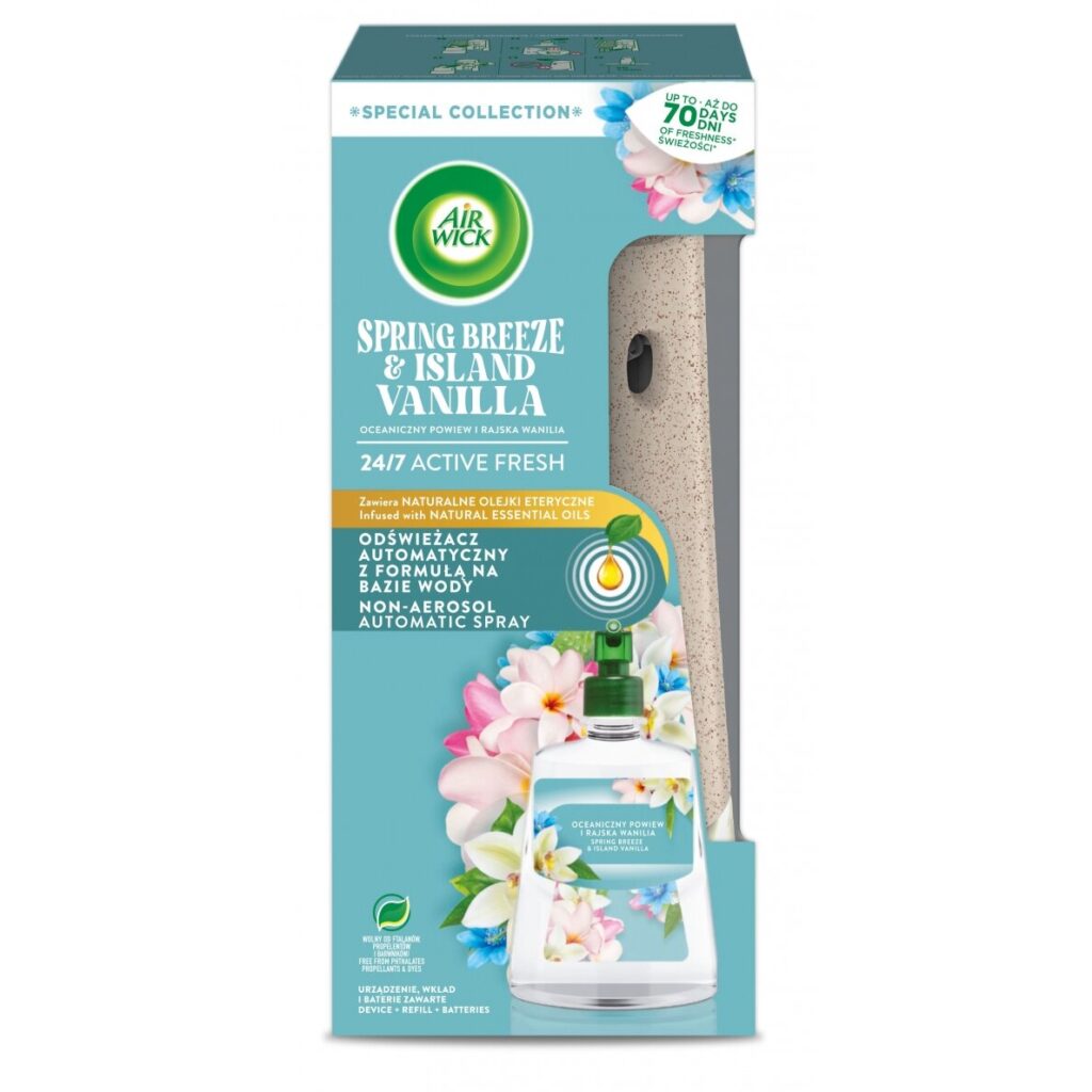AIR WICK BREEZE & VANILLA AF automatinis oro gaiviklis, 228ml