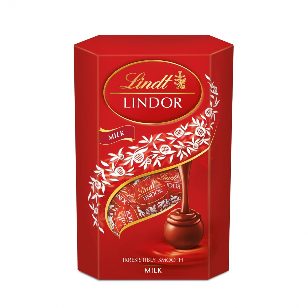 LINDT LINDOR pieninio šokolado rutuliukai, 200g
