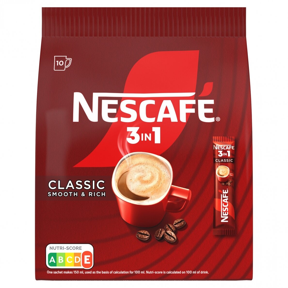 NESCAFE CLASSIC kavos gėrimas 3in1 (maišelyje,10*16,5)